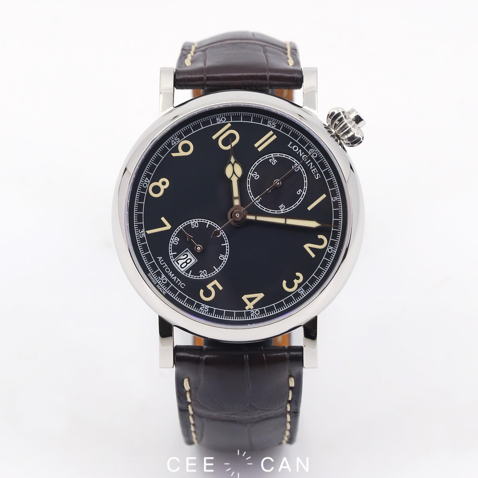 LONGINES L2.812.4.53.2Avigation Type A-7 1935 Mono-pusher Chronograph