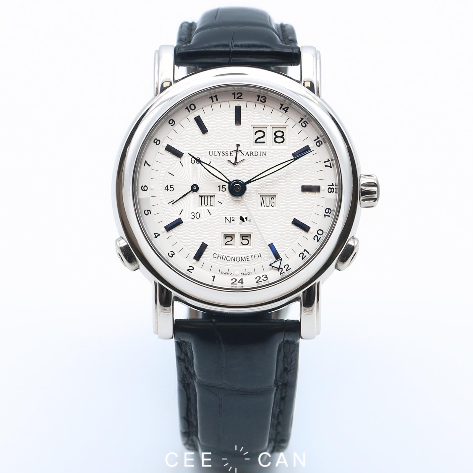 ULYSSE NARDIN 329.80Platinum Perpetual Calendar And Dual Time Zone